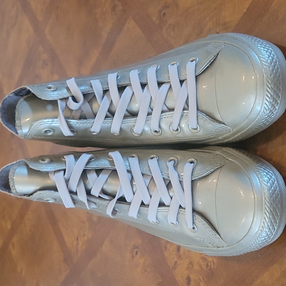 Converse Counter Climate Gold Metallic All Stars sz 9